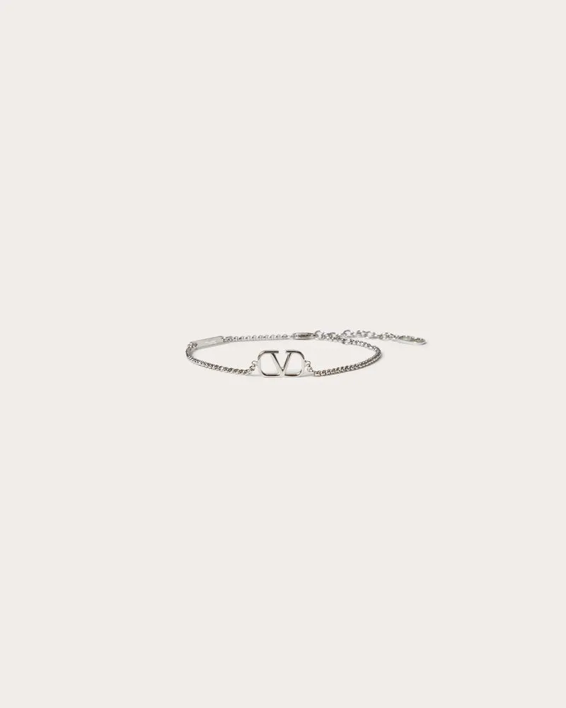 Valentino Garavani Armband Vlogo Signature Aus Metall Mann PALLADIUM Palladium