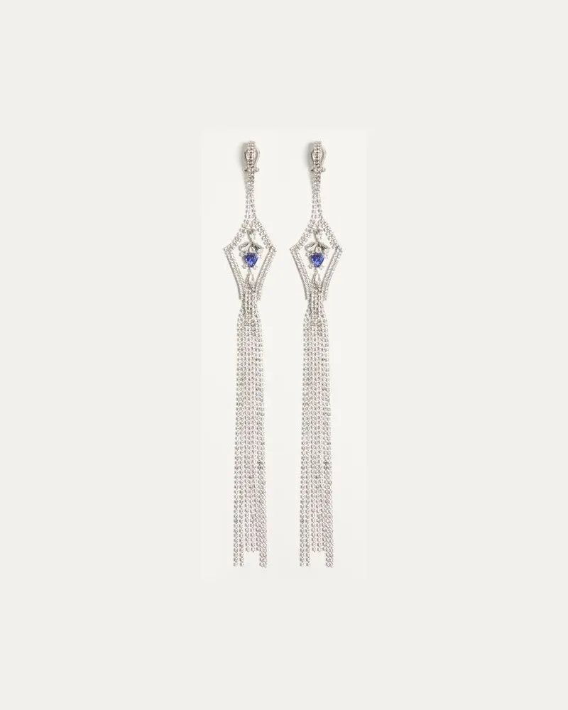 Valentino Garavani Ohrringe Rêve Radieux Aus Metall Mit Kristallen Frau CRYSTAL/SAPHIR Crystal