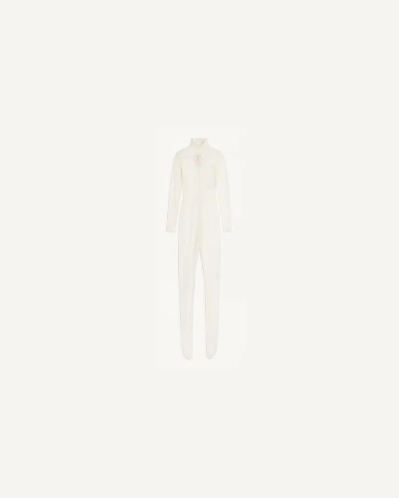 Valentino Garavani Jumpsuit Aus Rebrodé-Spitze Frau ELFENBEIN Elfenbein