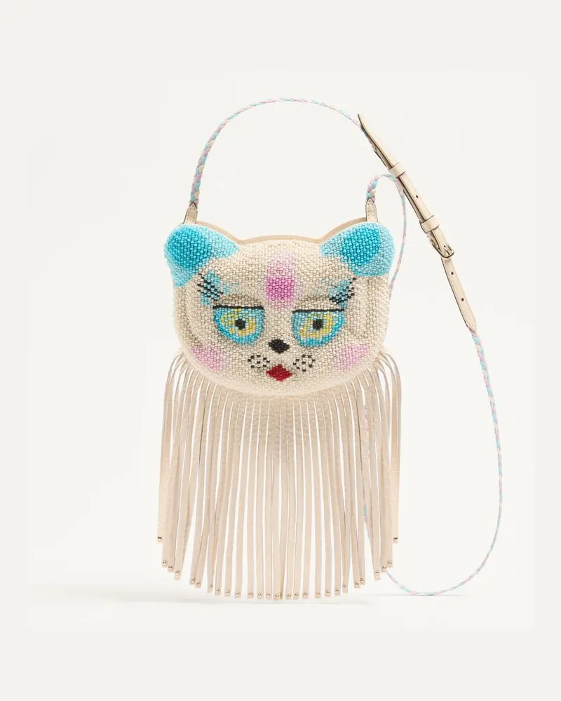 Valentino Garavani Valentino Garavani Le Chat De La Maison Schultertasche Frau BUTTER Butter