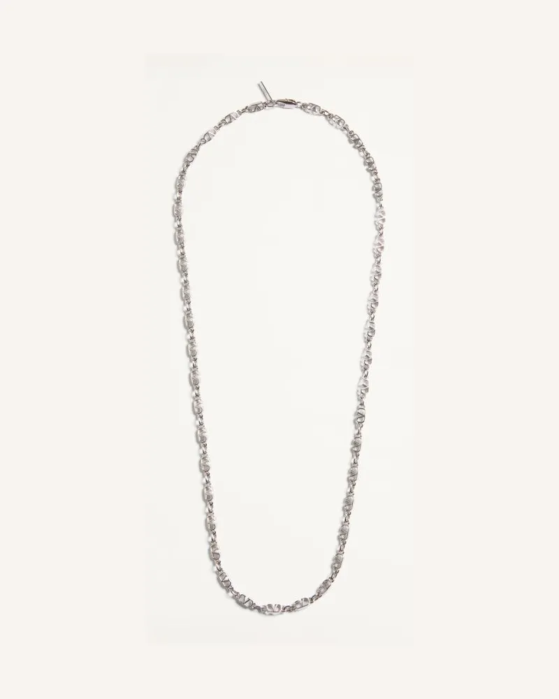 Valentino Garavani Halskette Vlogo Signature Aus Metall Mann PALLADIUM Palladium