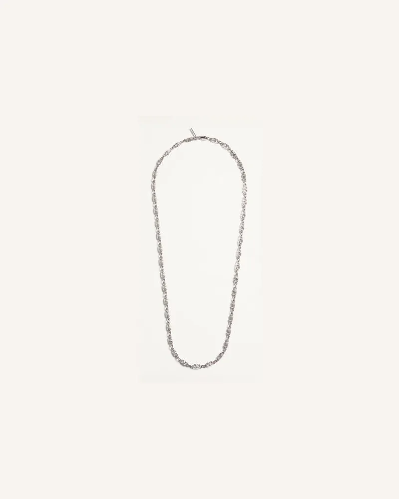 Valentino Garavani Halskette Vlogo Signature Aus Metall Mann PALLADIUM Palladium