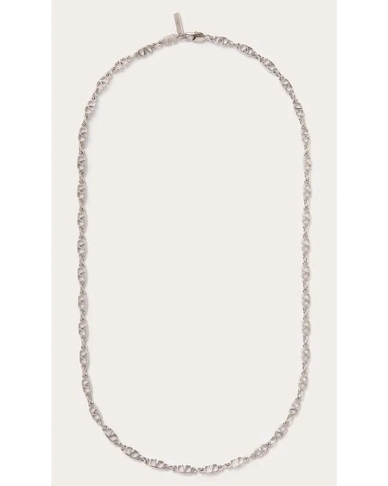 Valentino Garavani HALSKETTE VLOGO SIGNATURE AUS METALL Mann PALLADIUM Palladium