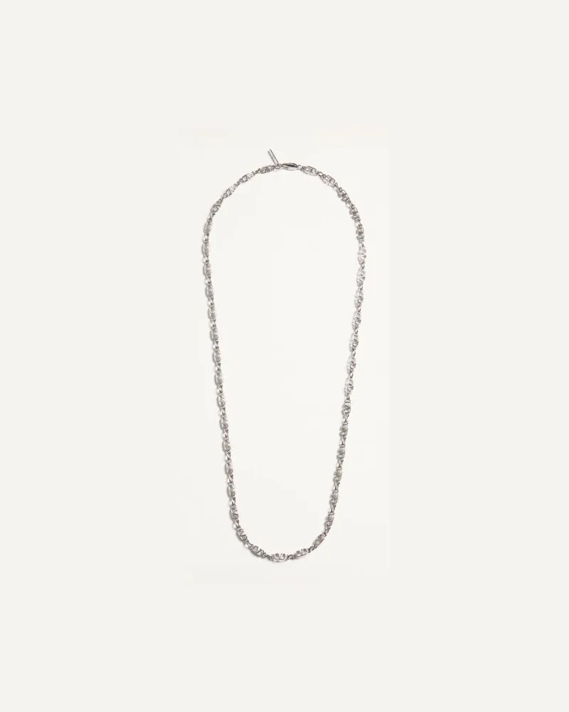 Valentino Garavani Halskette Vlogo Signature Aus Metall Mann PALLADIUM Palladium