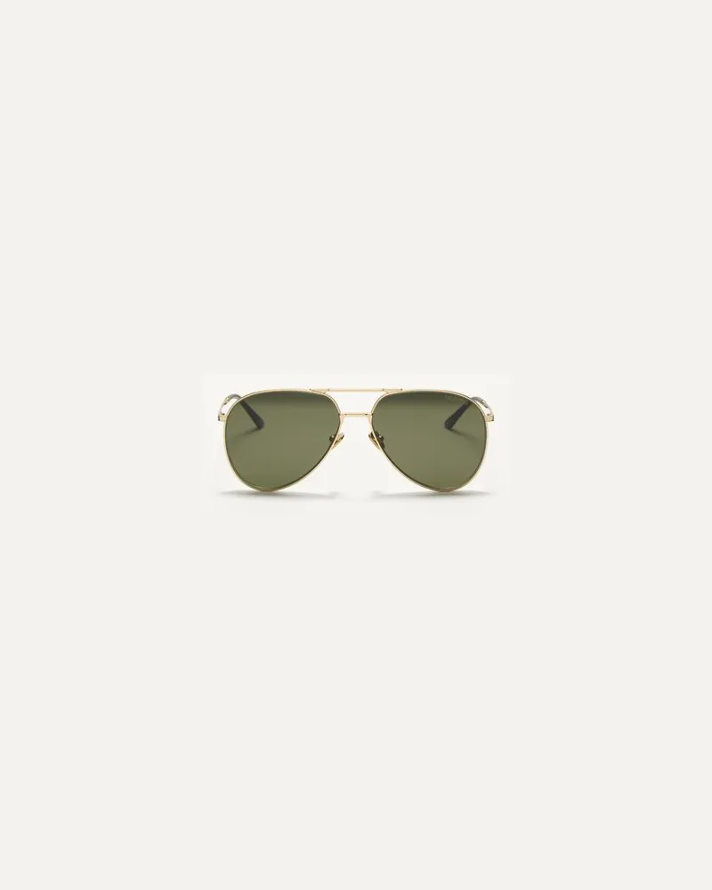 Valentino Garavani Pilotenbrille Mit Rahmen Aus Metal unisex GOLD/GRÜN Gold