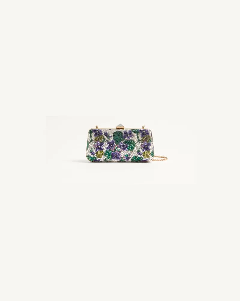 Valentino Garavani Carry Secrets Minaudiere Mit Strass-Blumenmotiv Frau MULTICOLOR/CRYSTAL Multicolor