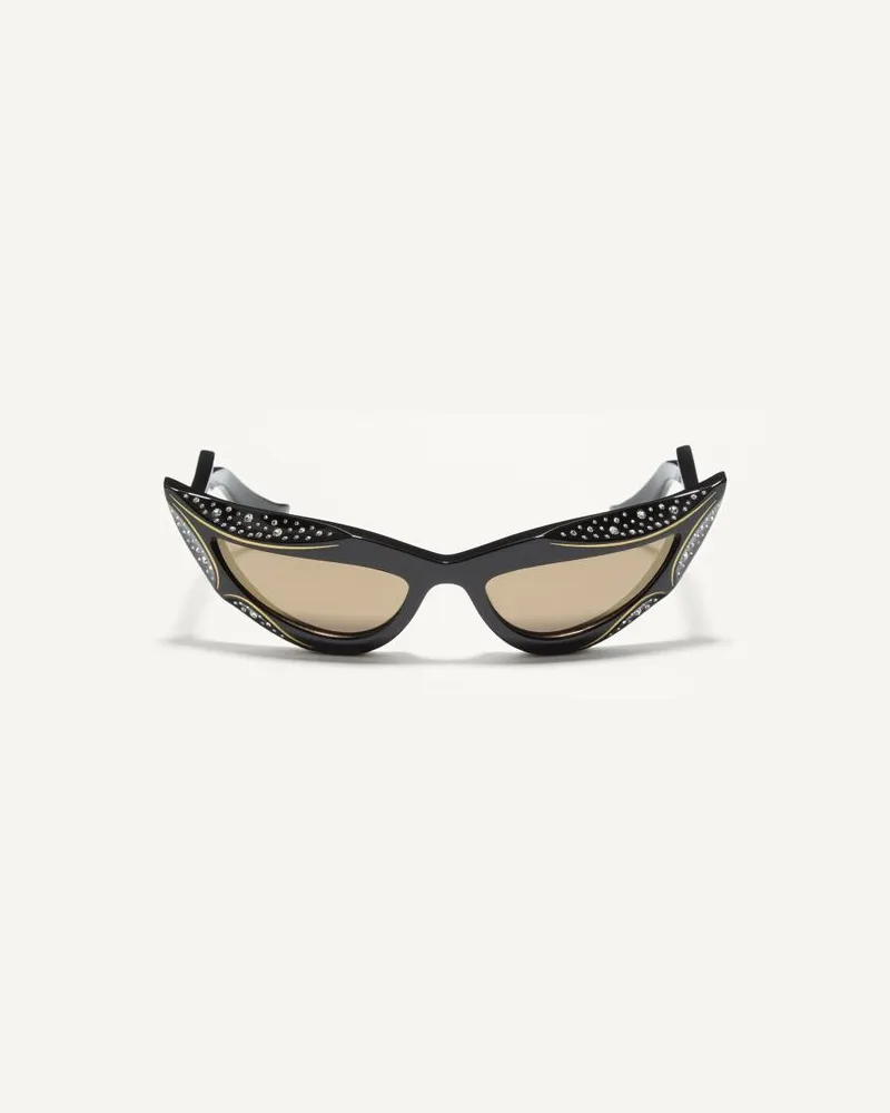 Valentino Garavani Cat-Eye-Brille Aus Acetat unisex SCHWARZ/BRONZE Schwarz