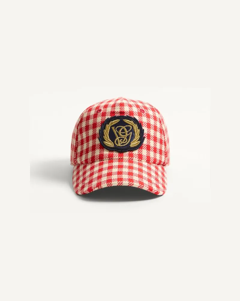 Valentino Garavani Valentino Garavani Basecap Aus Baumwolle Und Wolle Mit Patch Mann ROT/ELFENBEIN Rot