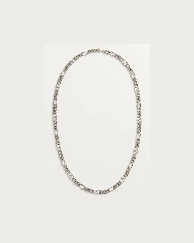 Valentino Garavani Halskette Vlogo Signature Aus Metall Mann PALLADIUM Palladium