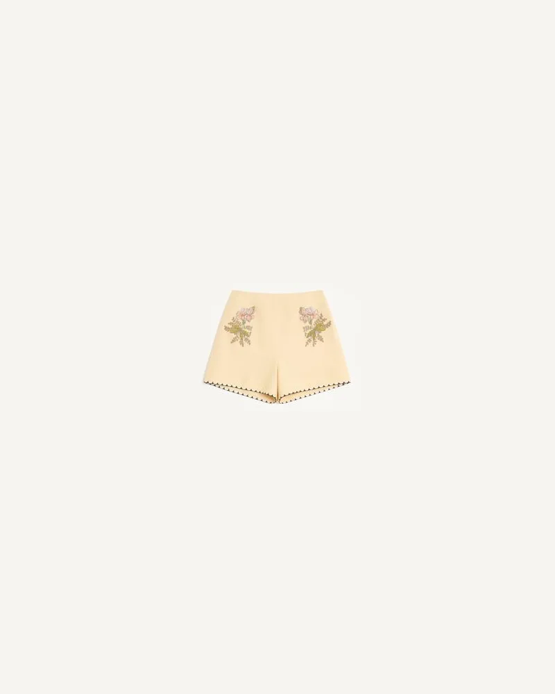 Valentino Garavani Bestickte Shorts Frau BIRKE/MULTICOLOR Birke