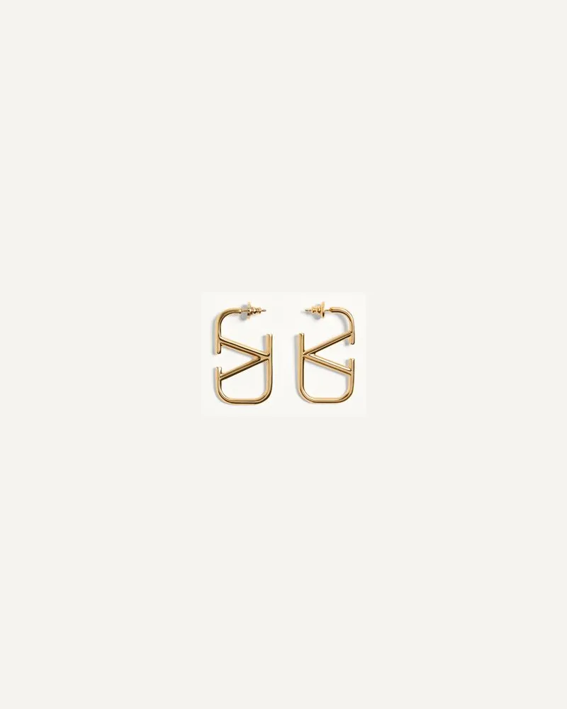 Valentino Garavani Ohrringe Vlogo Signature Aus Metall Frau GOLD Gold