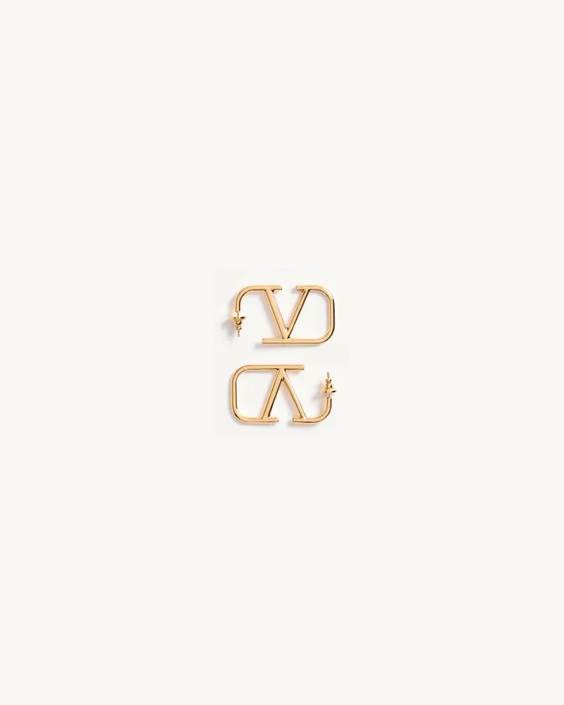 Valentino Garavani Ohrringe Vlogo Signature Aus Metall Frau GOLD Gold