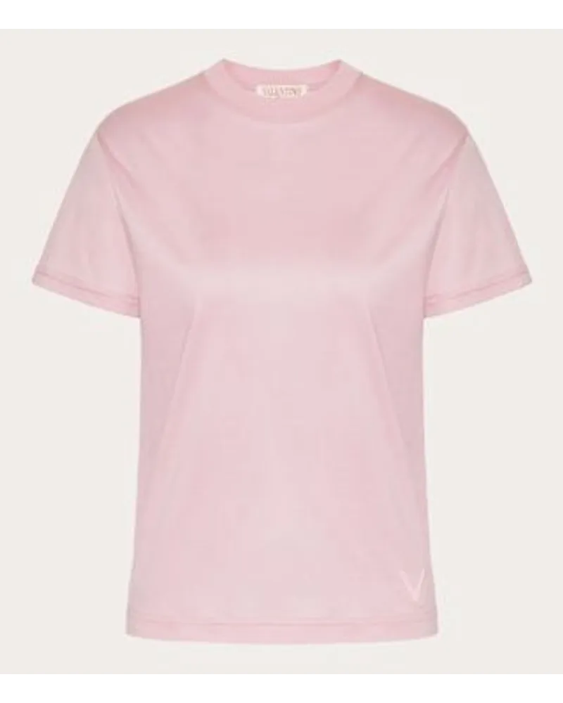 Valentino Garavani T-SHIRT aus JERSEY COTTON Frau Taffy