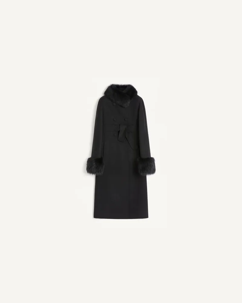 Valentino Garavani Compact Drap Jacke Frau SCHWARZ Schwarz