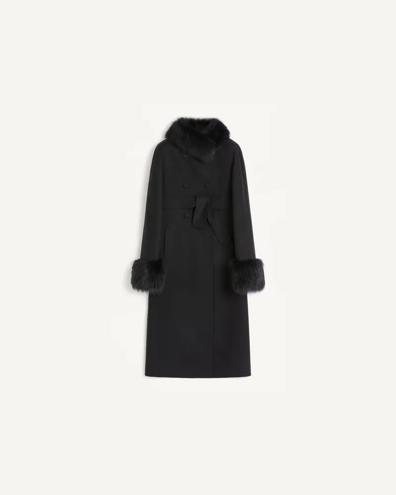 Valentino Garavani Compact Drap Jacke Frau SCHWARZ Schwarz