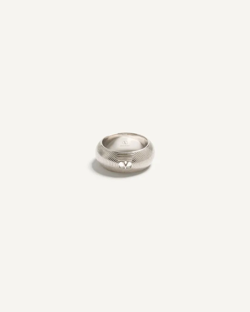 Valentino Garavani Valentino Ovalette Ring Aus Metall Mann TRANSPARENT Transparent