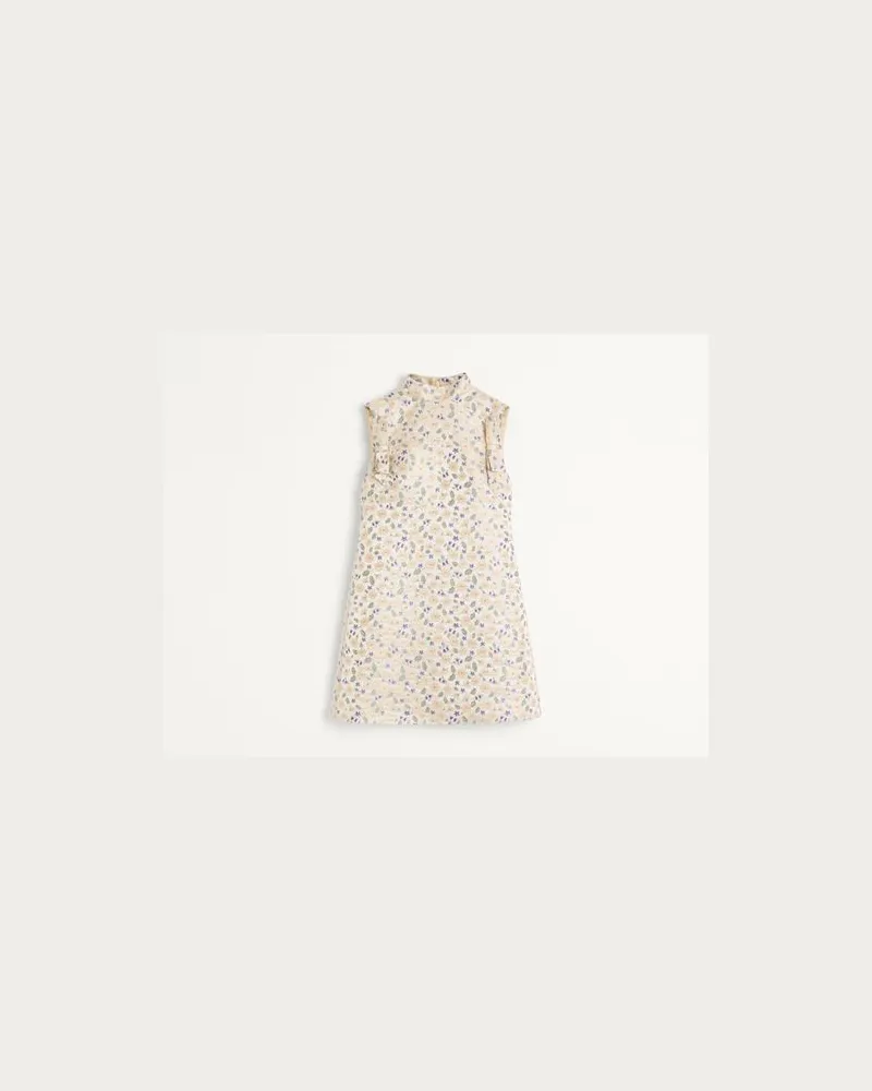 Valentino Garavani Kurzes Kleid Aus Garden-Lurex-Jacquard Frau MULTICOLOR Multicolor