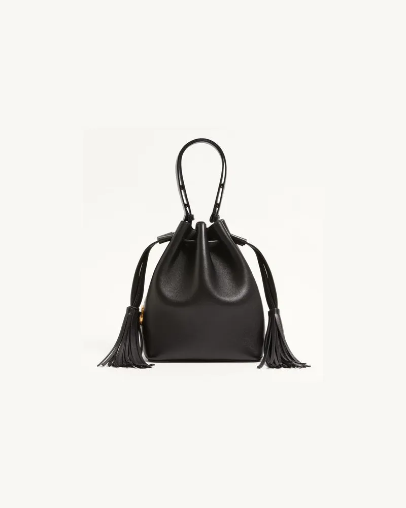 Valentino Garavani Valentino Garavani Small So Seau Bucket Bag aus Leder Frau SCHWARZ Schwarz