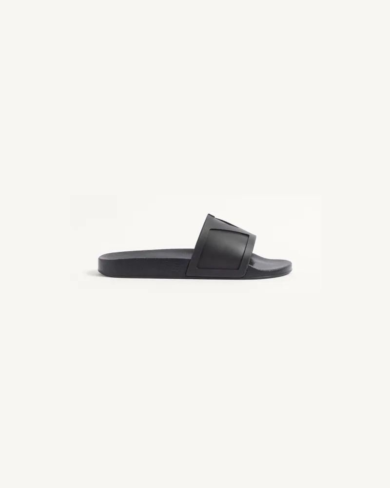 Valentino Garavani Coolside Slide Sandalen Aus Gummi Mann SCHWARZ Schwarz