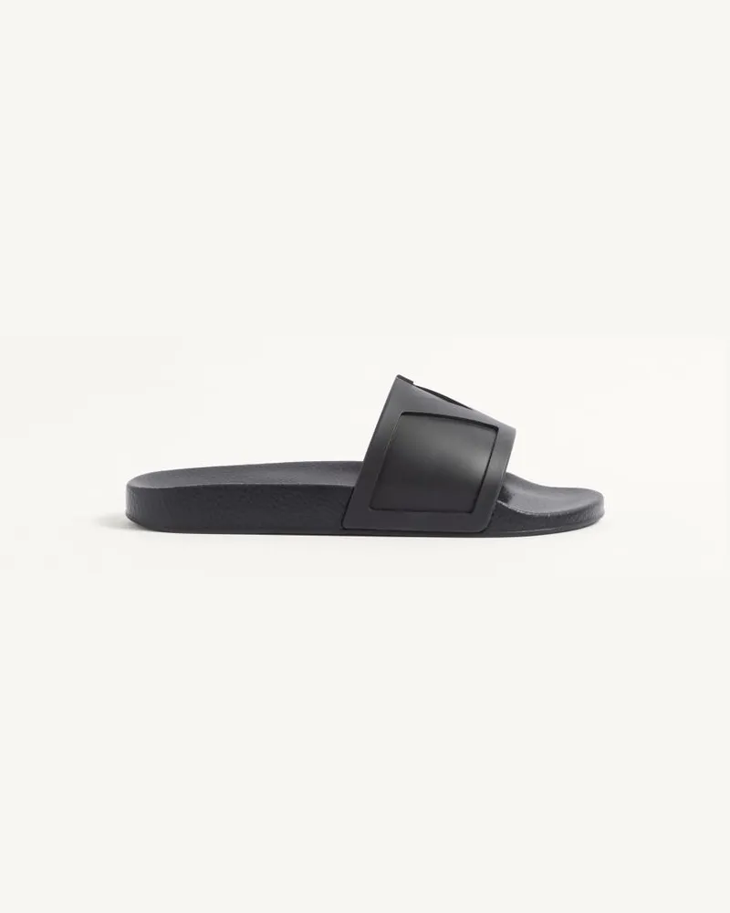Valentino Garavani Coolside Slide Sandalen Aus Gummi Mann SCHWARZ Schwarz