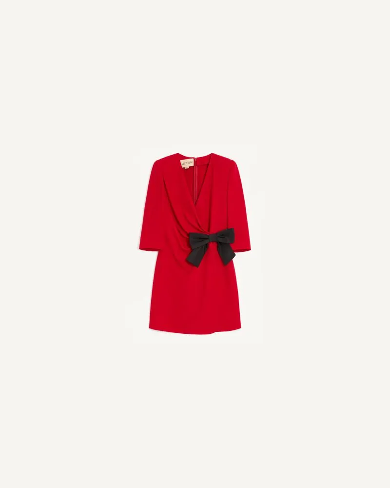 Valentino Garavani Robe Courte En Cady Couture Avec Nœud En Faille Frau PARIS/SCHWARZ Paris