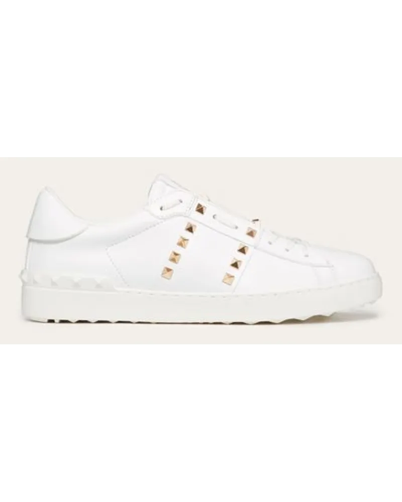 Valentino Garavani SNEAKERS ROCKSTUD UNTITLED AUS KALBSLEDER Mann WEIß Weiß