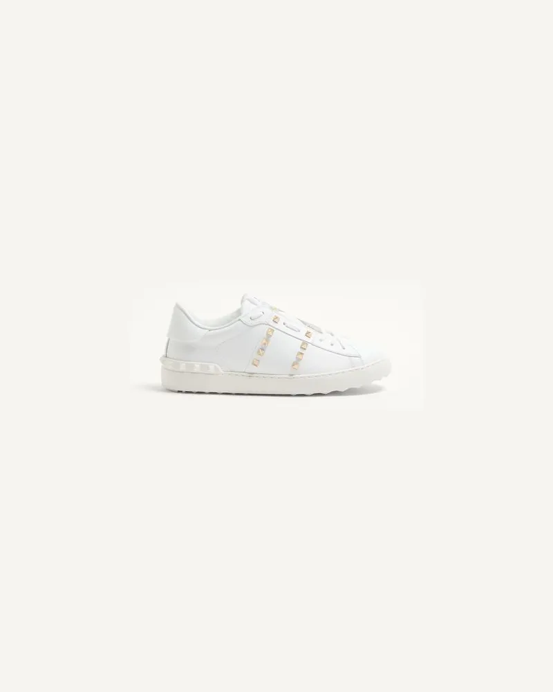 Valentino Garavani Sneakers Rockstud Untitled Aus Kalbsleder Mann WEIß Weiß