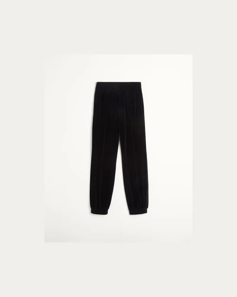 Valentino Garavani Joggers Aus Chenille Mit Chez Valentino Patch Mann SCHWARZ Schwarz