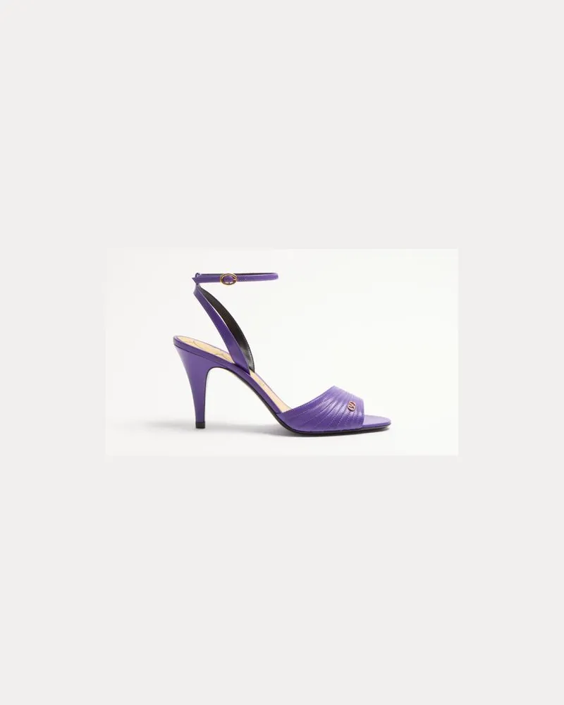 Valentino Garavani Ladycrush Sandalen Aus Ziegenleder 85 Mm Frau ELECTRIC VIOLET Electric