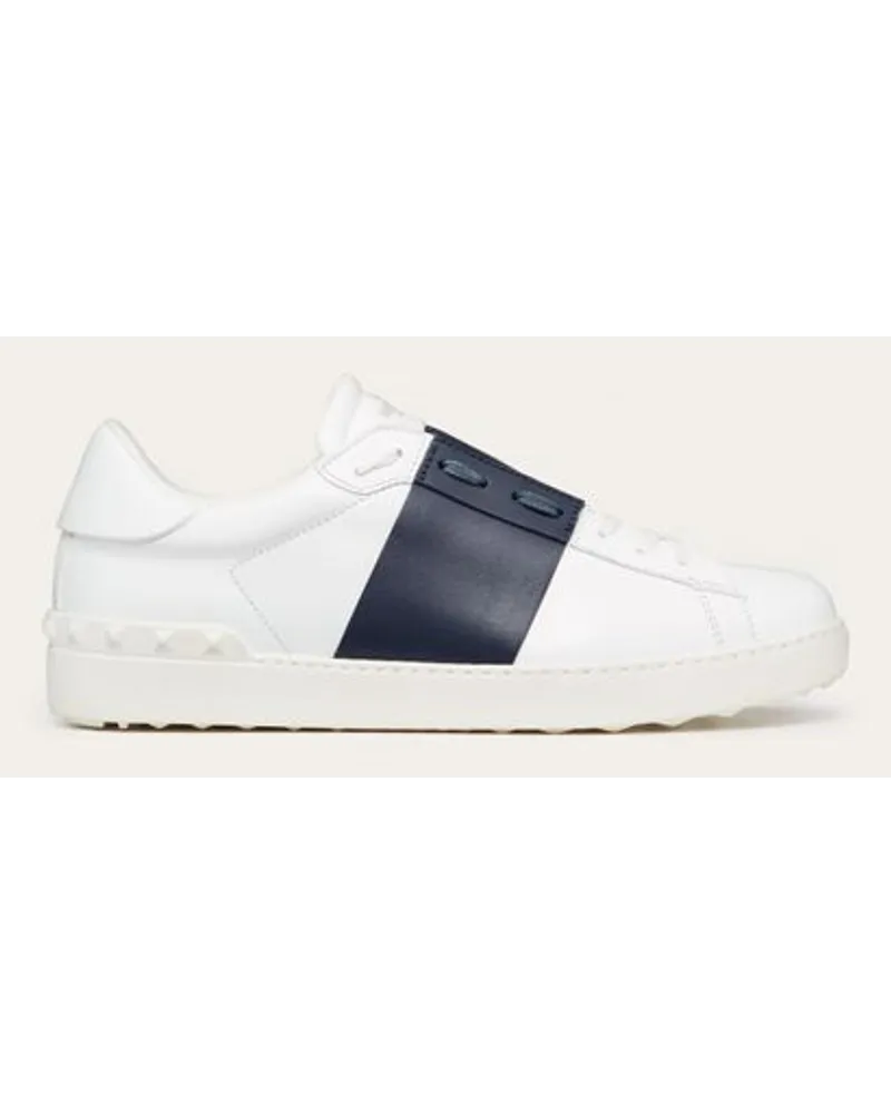 Valentino Garavani OPEN SNEAKERS aus KALBSLEDER Mann Weiss