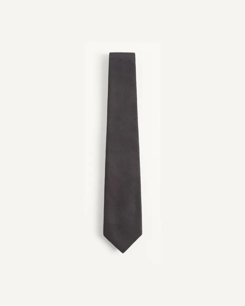 Valentino Garavani Valentino Krawatte aus Baumwolle Mann SCHWARZ Schwarz