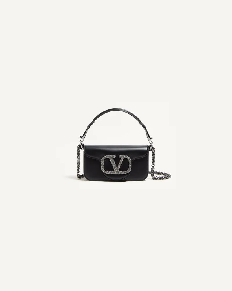 Valentino Garavani Kleine Schultertasche Valentino Garavani Locò Mit Schmuck-Logo Frau SCHWARZ Schwarz