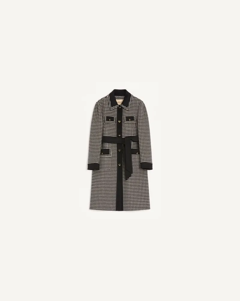 Valentino Garavani Mikro-Vichy-Mantel Frau ELFENBEIN/SCHWARZ Elfenbein