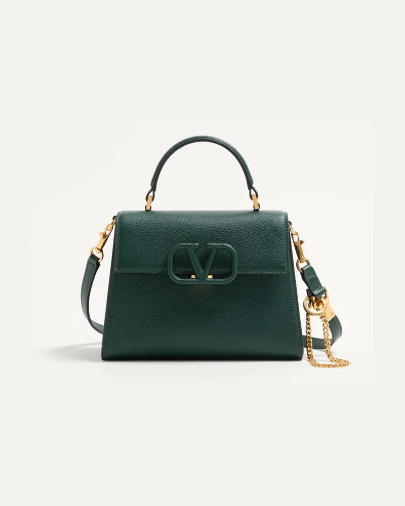 Valentino Garavani Kleine Handtasche Vsling Aus Gekörntem Kalbsleder Frau ENGLISH GREEN English
