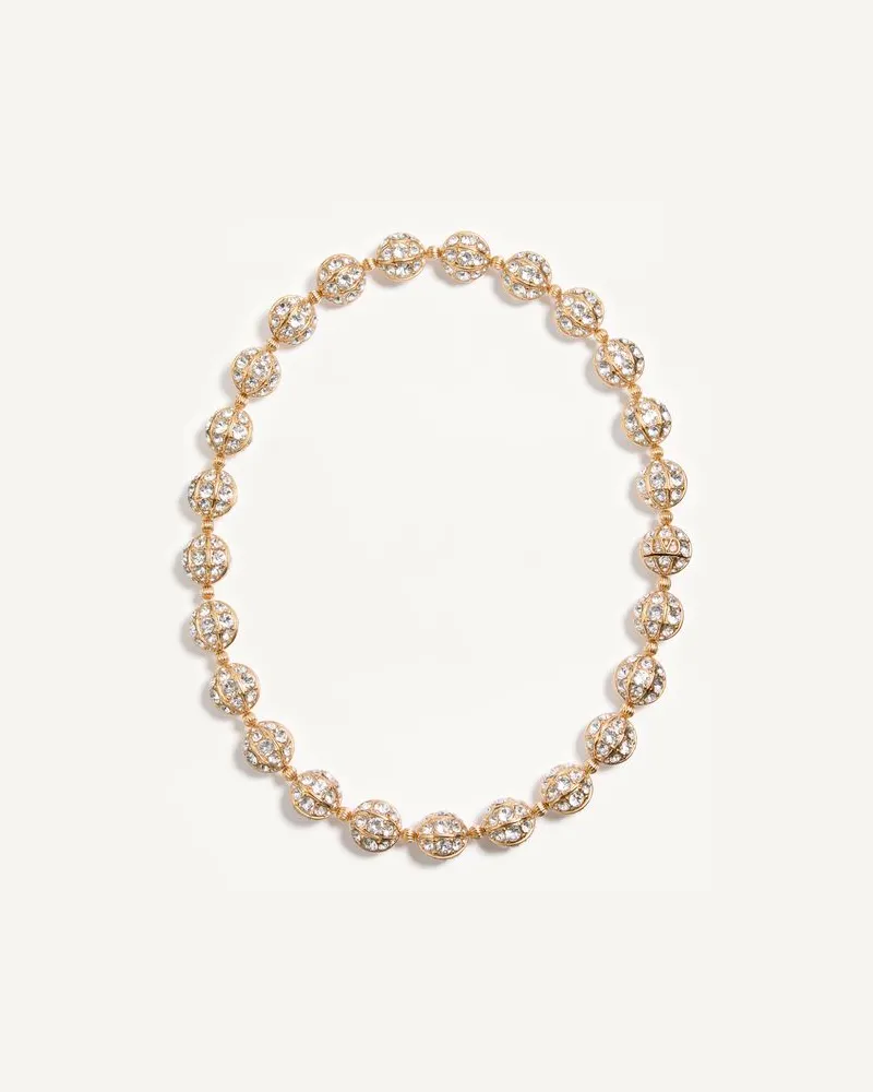 Valentino Garavani Poetiques Des Gouttes Halskette Aus Metall Und Swarovski®-Kristallen Frau GOLD/CRYSTAL Gold