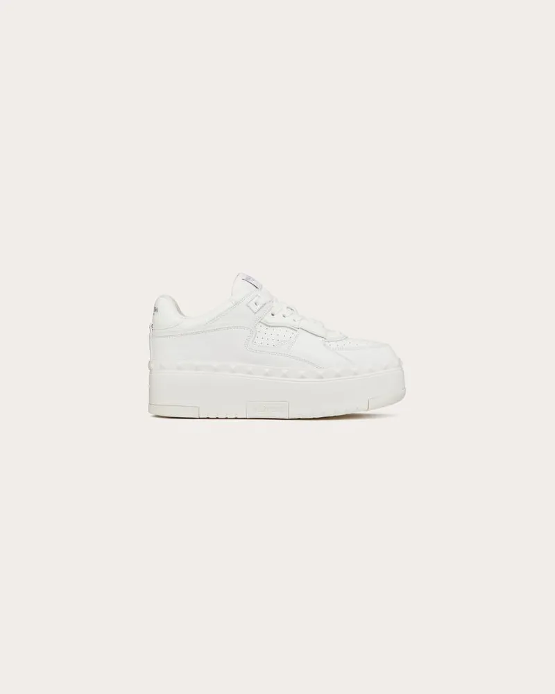 Valentino Garavani Freedots Xl Sneaker Aus Kalbsleder Frau WEIß Weiß