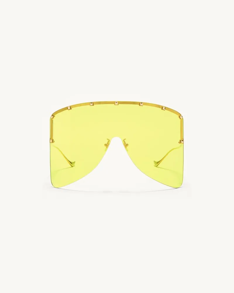 Valentino Garavani Maskenbrille aus Metall unisex GOLD/GELB Gold