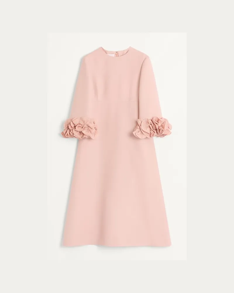 Valentino Garavani Midikleid Aus Crepe Couture Frau VINTAGE ROSE Vintage