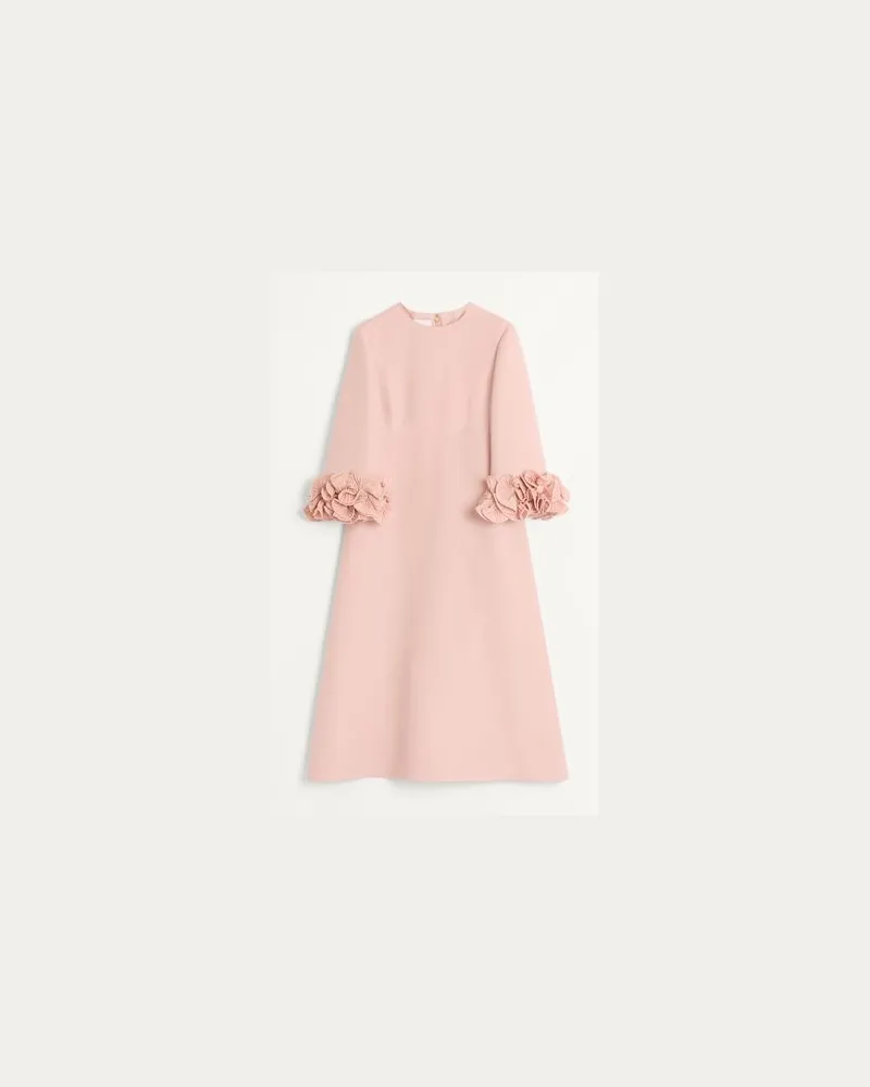 Valentino Garavani Midikleid Aus Crepe Couture Frau VINTAGE ROSE Vintage