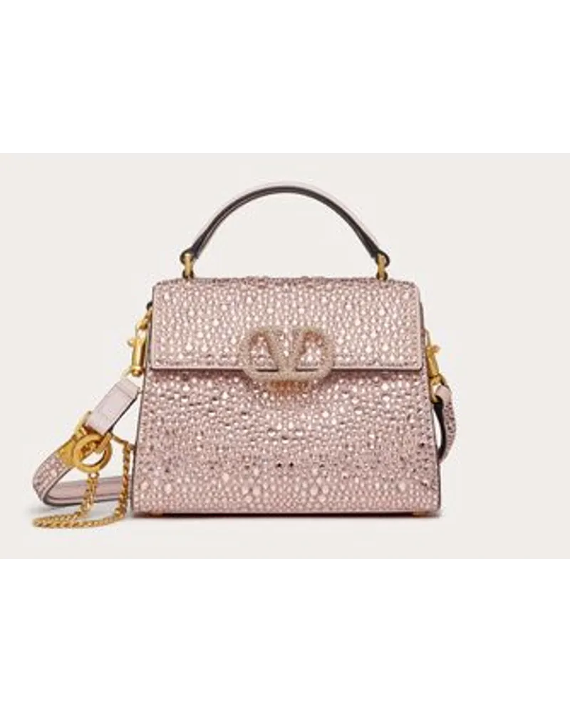 Valentino Garavani MINI-HANDTASCHE VSLING mit SPARKLING-STICKEREI Frau Rose