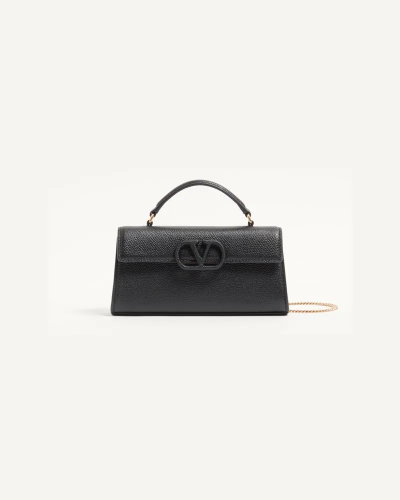 Valentino Garavani Valentino Garavani VSLING Mini-Handtasche aus genarbtem Kalbsleder Frau SCHWARZ Schwarz