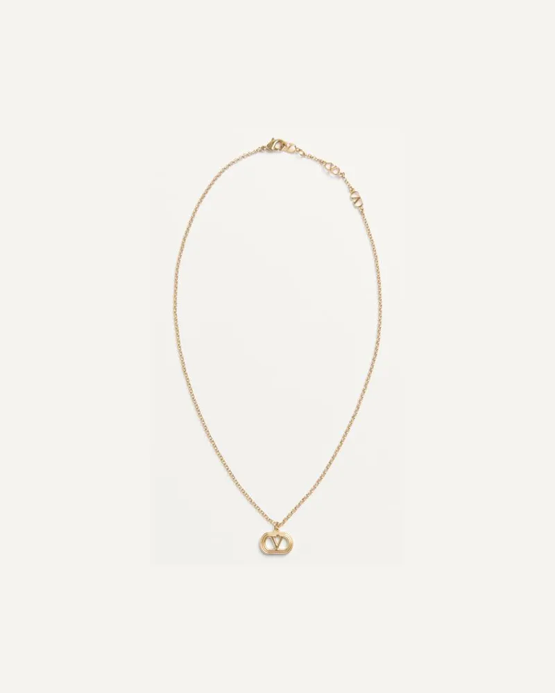 Valentino Garavani Ovalette Halskette Aus Metall Frau GOLD Gold