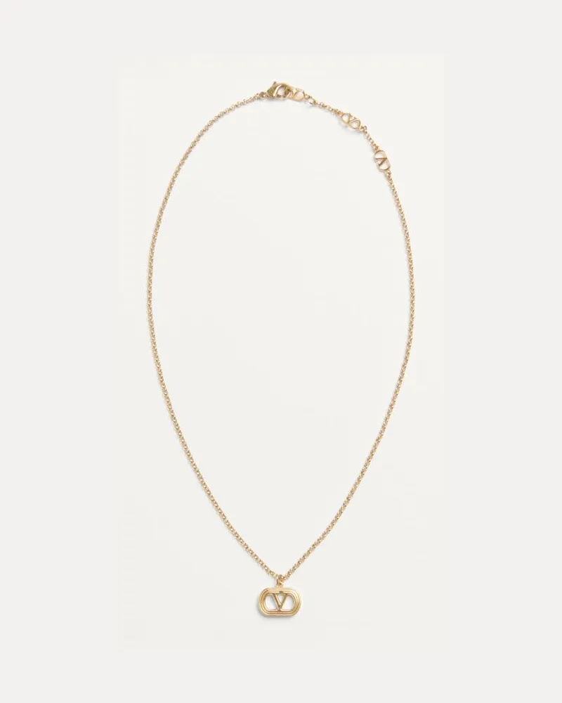 Valentino Garavani Ovalette Halskette Aus Metall Frau GOLD Gold