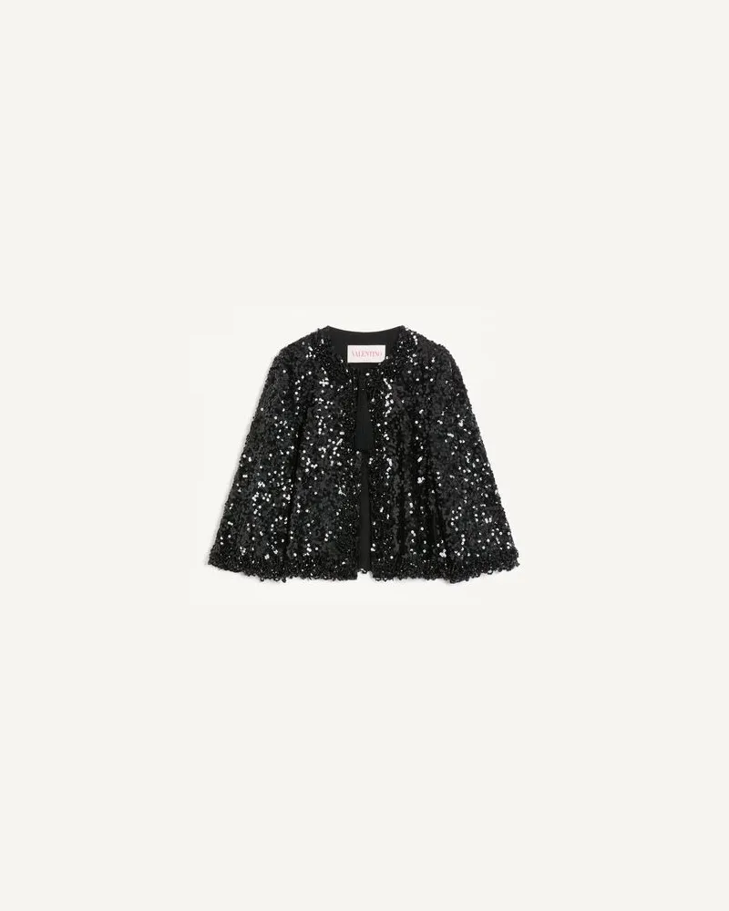 Valentino Garavani Bestickte Jacke Frau SCHWARZ Schwarz