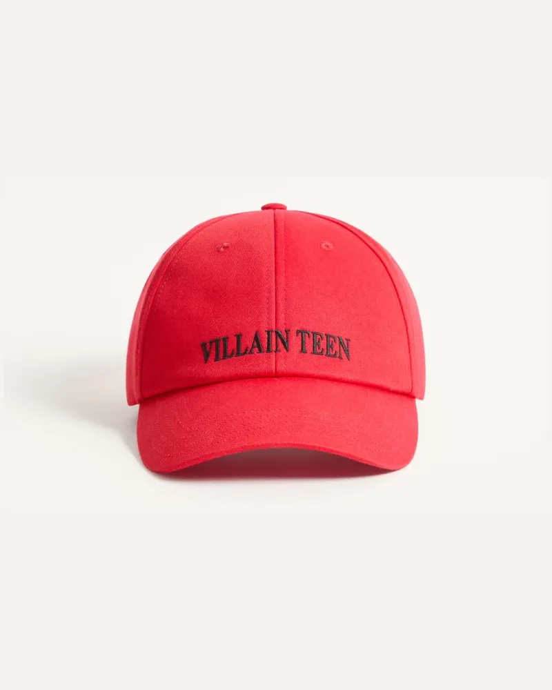 Valentino Garavani Valentino MyVilla bestickte Basecap aus Baumwolle Mann ROT/SCHWARZ Rot