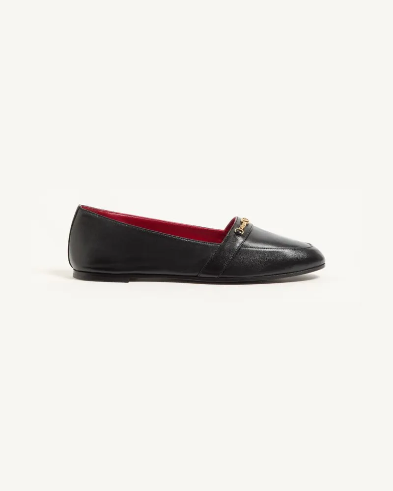 Valentino Garavani Étudiant Loafer aus Nappaleder Frau SCHWARZ Schwarz