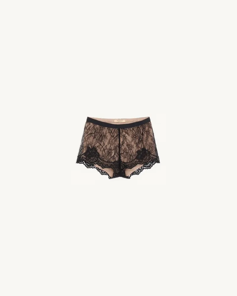 Valentino Garavani Spitzen-Culottes Frau SCHWARZ Schwarz