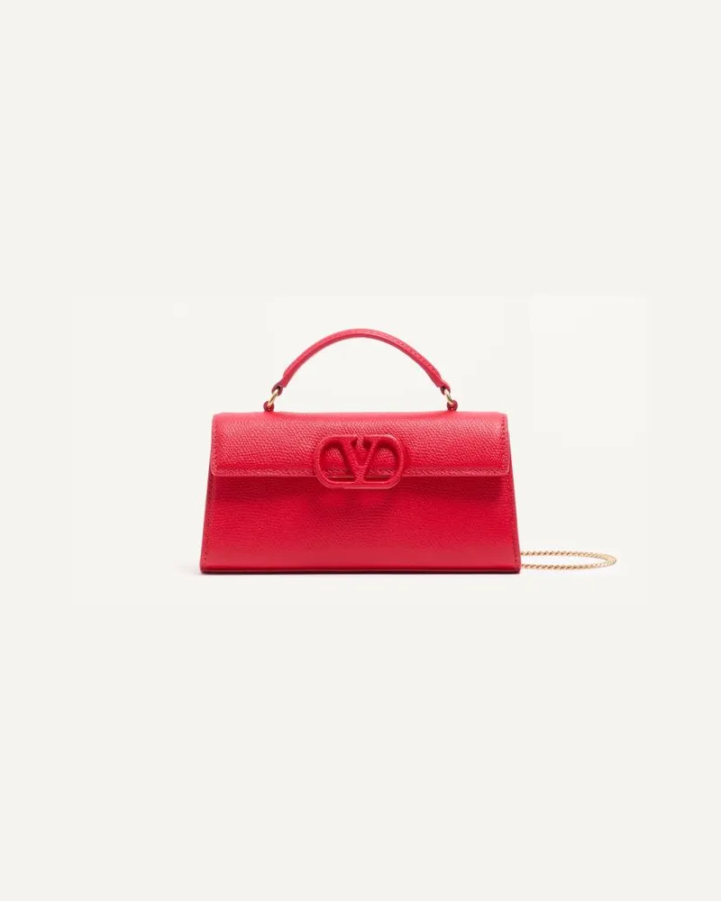 Valentino Garavani Valentino Garavani VSLING Mini-Handtasche aus genarbtem Kalbsleder Frau ROUGE PUR Rouge