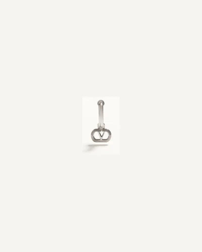 Valentino Garavani Valentino Ovalette Mono Ohrring Aus Metall Mann TRANSPARENT Transparent