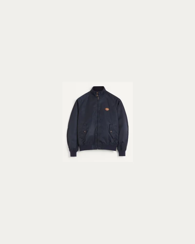 Valentino Garavani Blouson Aus Nylon Mit Vlogo Patch Mann MARINEBLAU Marineblau